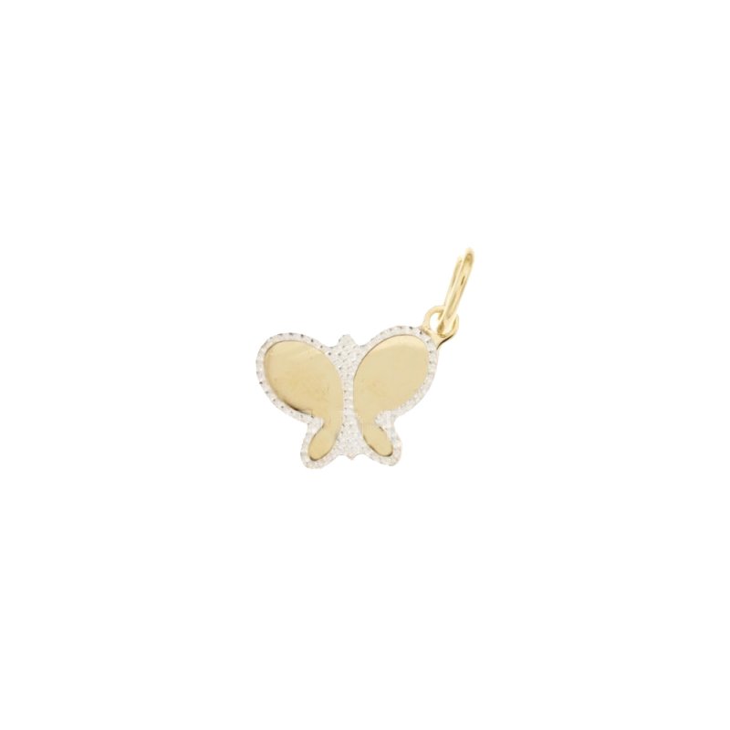 Damen Anhänger Schmetterling Gelb- und Weißgold 803321726648