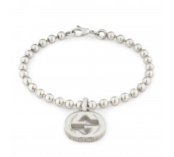 Gucci Women's Silver Bracelet Interlocked G Collection YBA479226001019