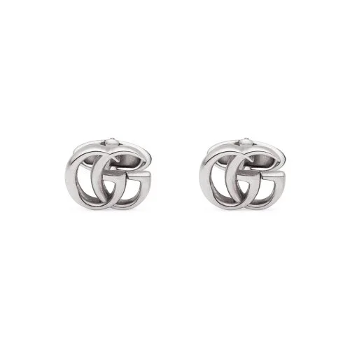 Gucci Men's Silver Cufflinks G Marmont Collection YBE57729900100U