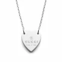 Collana Gucci Donna Cuore Argento Collezione Trademark YBB22351200100U