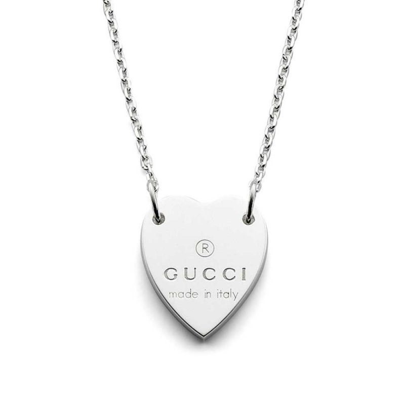 Collana Gucci Donna Cuore Argento Collezione Trademark YBB22351200100U
