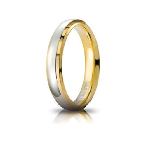Fede Nuziale UNOAERRE Cassiopea Oro giallo bianco Brillanti Promesse