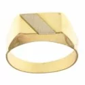 Men&#39;s Ring in Yellow and White Gold 803321712012