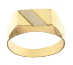 Men&#39;s Ring in Yellow and White Gold 803321712012