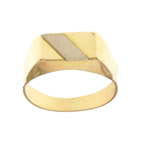 Men&#39;s Ring in Yellow and White Gold 803321712012