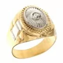 Anello Uomo in Oro Bianco e Giallo 803321700382