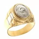 Men&#39;s Ring in White and Yellow Gold 803321700382