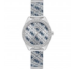 Guess Orologio Da Uomo Al Quarzo - Modello Champ - Collezione Trendy - Cassa In Acciaio E Cinturino In Silicone - Cod. GW0639G1