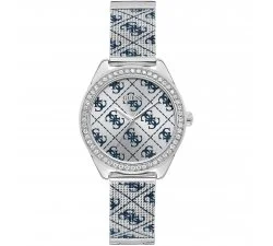 Guess Orologio Da Uomo Al Quarzo - Modello Champ - Collezione Trendy - Cassa In Acciaio E Cinturino In Silicone - Cod. GW0639G1
