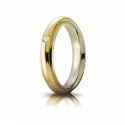 UNOAERRE Andromeda Wedding Ring with Diamond White Yellow Gold Brilliant Promises