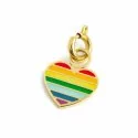 Marlù Regenbogen Herz Charm 18CH121G