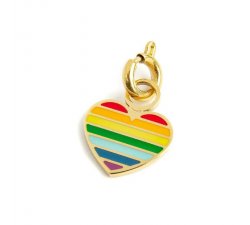 Marlù Rainbow Heart Charm 18CH121G