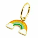 Marlù single earring with rainbow pendant 18OR071G