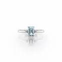 Ring Promesse Jewelery Woman Aquamarine Diamonds ADOTT 1