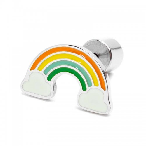 Marlù single earring with rainbow 18OR074