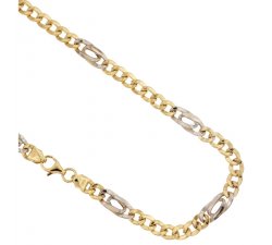 Yellow and White Gold Men&#39;s Necklace 803321700280