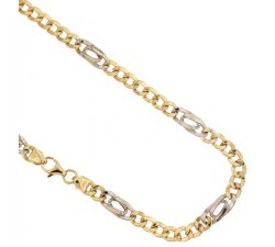 Yellow and White Gold Men's Necklace 803321700280