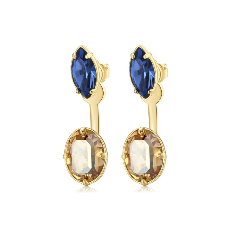 Brosway Orecchini A Lobo Affinity Con Cristalli Swarovski Colorati – Gioiello Donna In Ottone E PVD Acciaio