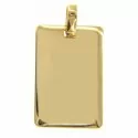 Customizable medal pendant Yellow gold GL100012