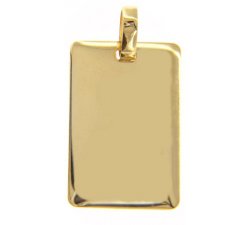 Personalisierbarer Medaillenanhänger Gelbgold GL100012