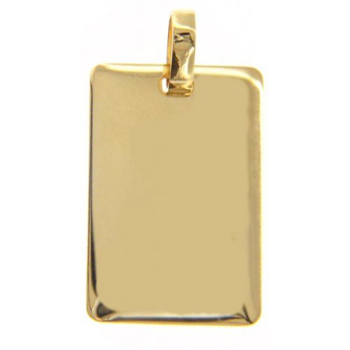 Personalisierbarer Medaillenanhänger Gelbgold GL100012