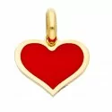 Woman heart pendant Yellow gold GL100013