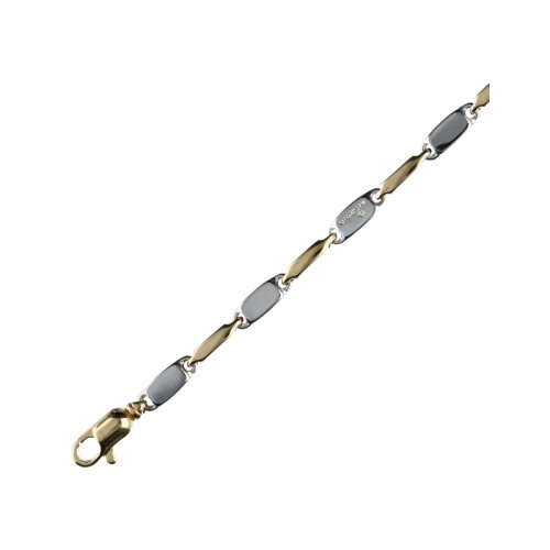 Men&#39;s Necklace in Yellow White Gold GL100016