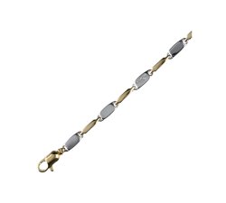 White Yellow Gold Men&#39;s Necklace GL100017