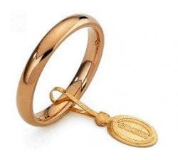 Unoaerre Comfortable Wedding Ring 3 mm Yellow Gold