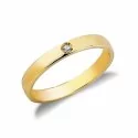 Ehering aus Gelbgold mit Diamant FSD010GG