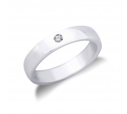 White Gold Wedding Ring with Diamond FSD020BB