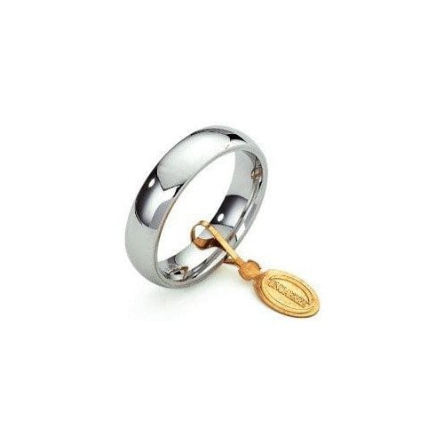 Unoaerre Comfortable Wedding Ring 5 mm White gold