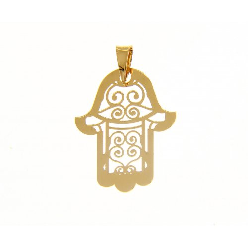 Hand of Fatima pendant yellow gold 202780