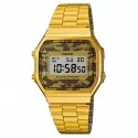 CASIO Unisex Vintage Watch A168WEGC-5EF golden camouflage