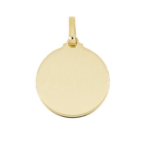 Yellow gold customizable medal pendant 803321737032