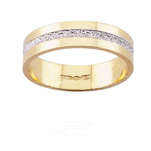 Diana ring in 18 kt white and yellow gold FDBJ26 BC