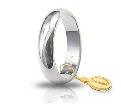 Unoaerre Wedding Ring 7 Grams Classic in White Gold