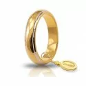 Unoaerre Classic 7 Gram Wedding Ring in Yellow and White Gold