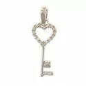 Key pendant white gold 099433