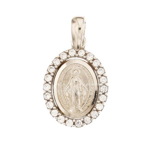 Miraculous Madonna pendant white gold 803321714804