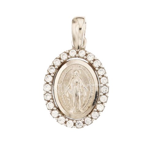 Miraculous Madonna pendant white gold 803321714804