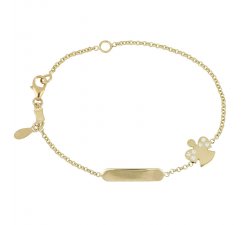 Yellow gold girl&#39;s bracelet 803321721702