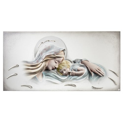 Quadro Acca Argenti Madonna con Bambino e Carezze del Cielo QS.895M