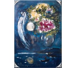 Acca Argenti malt Chagall und die Blumen 60DG.1