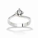 Ring Promesse Jewelry Woman Solitaire Diamond NLFE3