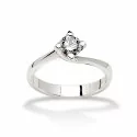 Ring Promesse Schmuck Frau Solitaire Diamant NLFE3