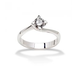 Ring Promesse Jewelry Woman Solitaire Diamond NLFE3