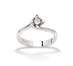 Ring Promesse Schmuck Frau Solitaire Diamant NLFE3