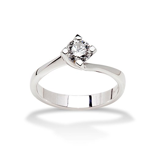 Ring Promesse Jewelry Woman Solitaire Diamond NLFE3