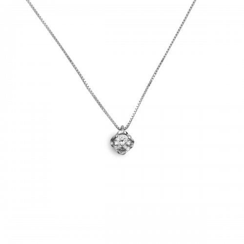 Necklace Promesse Gioielli Woman Point Light Diamond CSCF